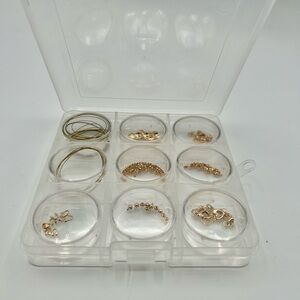 Gold Tone Jewelry Making Kit - 2 necklaces and 2 bracelets! Everything you need.